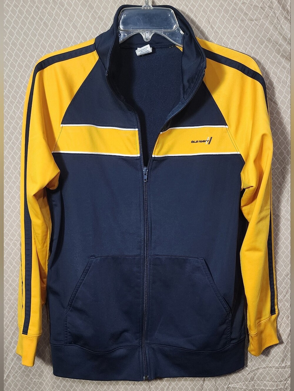 Old Navy Lightweight Jacket Full Zip Navy Blue Boy's 14 Used